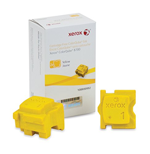 New, Pre-Owned - Xerox Solid Ink 8700 Yellow (2 sticks) (108R00992) (108R01012)