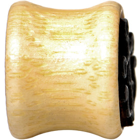 1/2 Organic Wood Nautical Anchor Double Flare Tunnel Plug