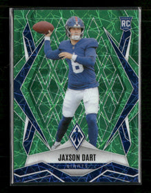 2025 Panini Phoenix Green Lazer Prizm Jaxson Dart Rookie #/49 #200