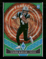 2025 Panini Phoenix Paragon Green Hyper Prizm Tetairoa McMillan #/99 #16