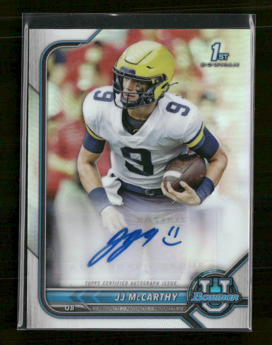 2021-22 Bowman University Prospects Autographs JJ McCarthy Auto #BCPA-JM