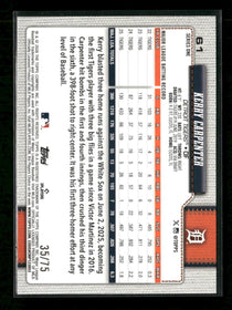 2026 Topps Black Border Kerry Carpenter #/75 #61