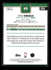 2025-26 Topps Gold Hugo González Rookie #/2025 #228