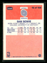 1986-87 Fleer Sam Bowie Rookie #13