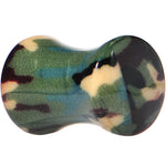 2G Green Acrylic Take Cover Camouflage Double Flare Saddle Plug