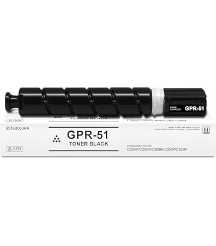 New, Pre-owned, Original Canon GPR-51 Standard Yield Black Toner Cartridge, 8516B003