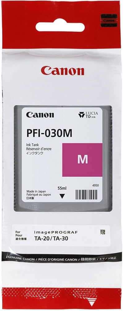 New, Pre-Owned - Canon PFI-030 Standard Yield Magenta Ink Cartridge, 3491C001