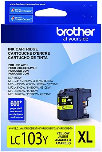 New, Pre-Owned - Brother LC103XL Yellow Ink Cartridge