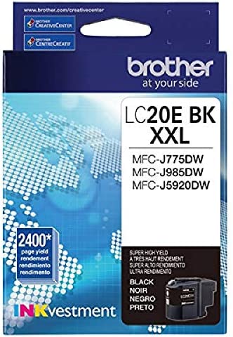 New, Pre-Owned - Brother LC20E Extra High Yield Black  Ink Cartridge