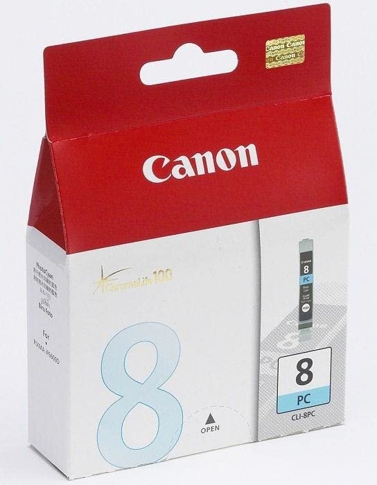New, Pre-Owned - Canon CLI-8 Color Standard Yield Photo Cyan Ink Tank, 0624B002