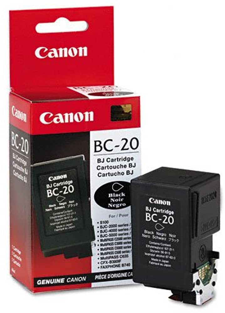 New, Pre-Owned - Canon BC-20 Black Ink Cartridge