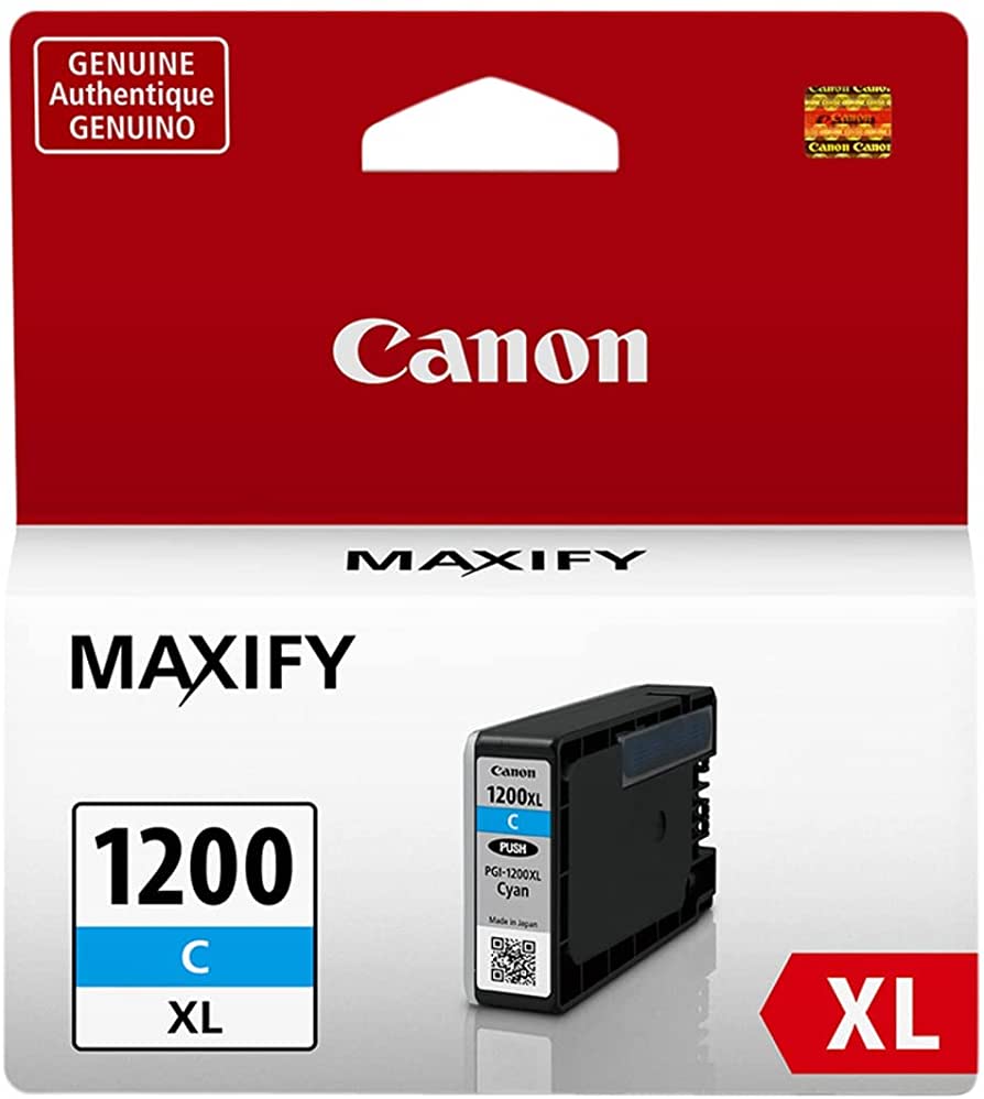 New, Pre-Owned - Canon PGI-1200XL High Yield Cyan Ink Cartridge