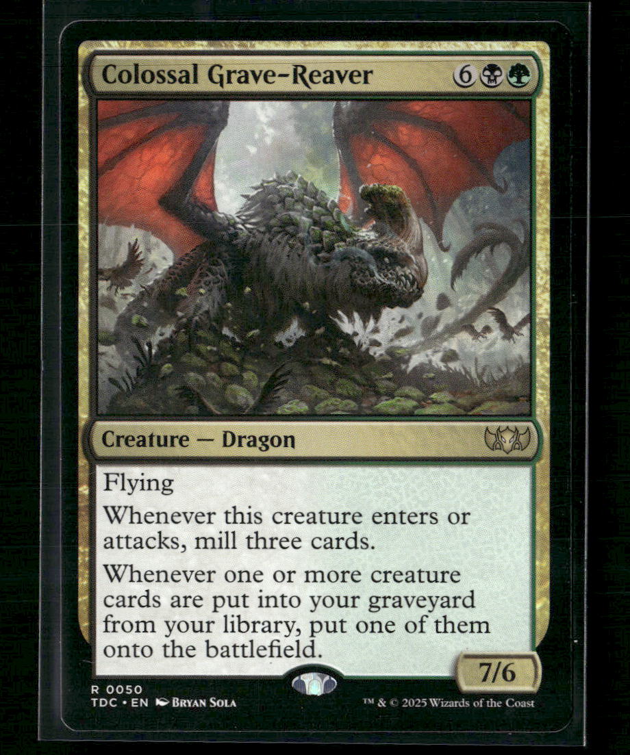 Commander: Tarkir: Dragonstorm Colossal Grave-Reaver #50