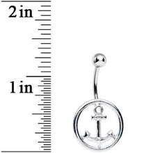 Stainless Steel Circlet Anchor Belly Ring