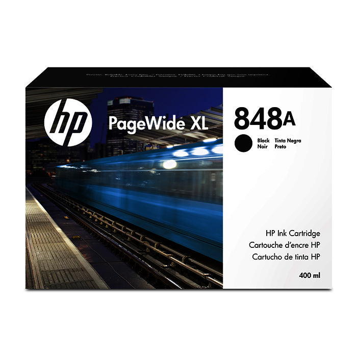New, Pre-Owned - HP 848A 400-ml (F9J82A) Black PageWide XL Ink Cartridge