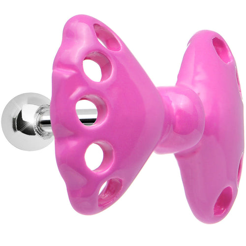 Going to a Party Pink Bow Tie Tragus Cartilage Earring