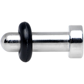 8G Stainless Steel Single Flare Flat Top Plug