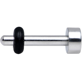 14G Stainless Steel Single Flare Flat Top Plug
