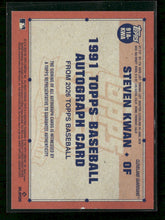 2026 Topps 1991 Baseball 35th Anniversary Auto Green Steven Kwan #/99 #91A-KWA