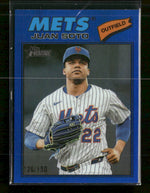 2026 Topps Heritage Chrome Blue Refractors Juan Soto #/150 #306