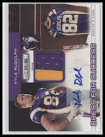 2011 Panini R&S Dress for Success Jerseys Prime Auto Kyle Rudolph #/25 #6