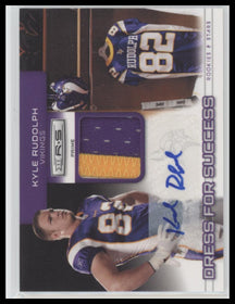 2011 Panini R&S Dress for Success Jerseys Prime Auto Kyle Rudolph #/25 #6