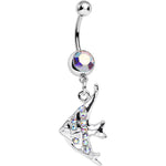Aurora Gem Coral Reef Tropical Fish Dangle Belly Ring
