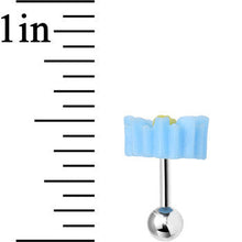 16G Aqua Desert Cactus Flower Cartilage Tragus Earring