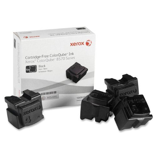 New, Pre-Owned - Xerox ColorQube 8570 / 8580 Black Solid Ink Pack (4 Sticks) (108R00930)