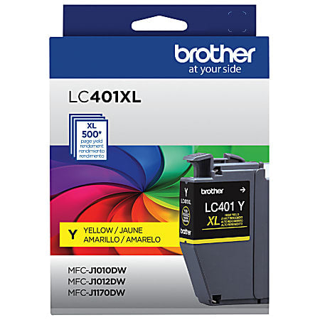 New, Pre-Owned - Brother LC401XL High Yield Yellow Ink Cartridge