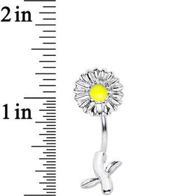 Stainless Steel Summer Daisy Flower Belly Ring
