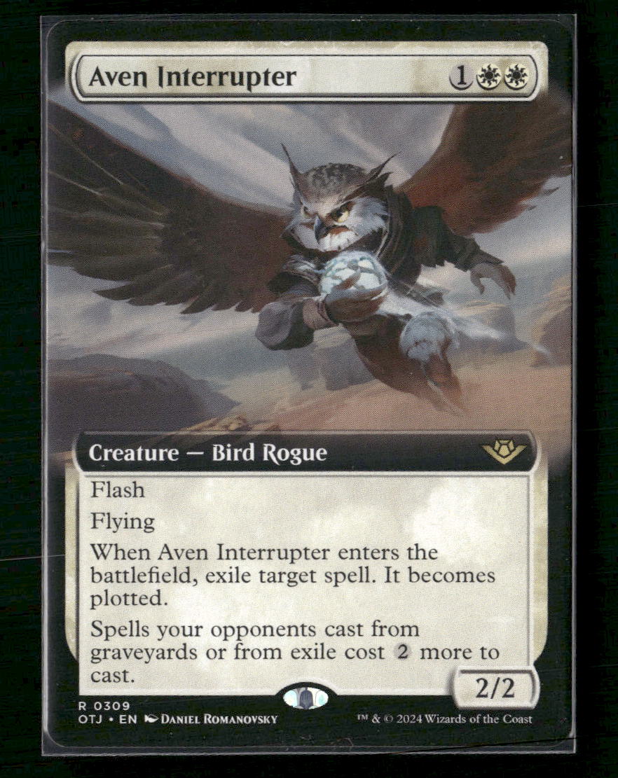Outlaws of Thunder Junction Aven Interrupter (Extended Art) #309