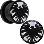 9/16 Licensed Hawkeye Logo Acrylic Screw Fit Plugs Set