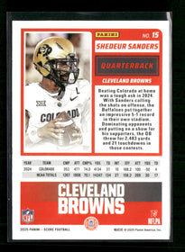 2025 Score Dots Gold Shedeur Sanders Rookie #/499 #15