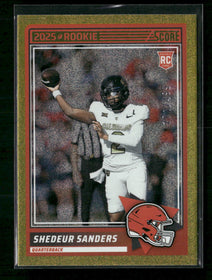 2025 Score Dots Gold Shedeur Sanders Rookie #/499 #15