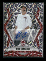 2025 Panini Phoenix Base Autographs Lazer Prizm Kyle Shanahan #/25 Auto #120