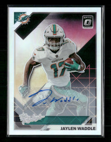 2021 Donruss Optic The Rookies Autographs Jaylen Waddle #/99 Auto #TR-8