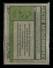 2026 Topps Heritage Real One Autographs Jacob Misiorowski Auto #ROA-JM