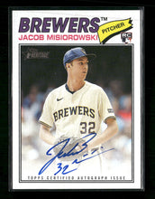 2026 Topps Heritage Real One Autographs Jacob Misiorowski Auto #ROA-JM