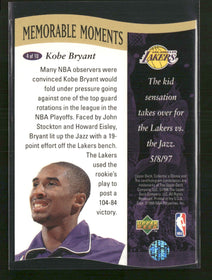 1997-98 Collector's Choice Memorable Moments Kobe Bryant #4