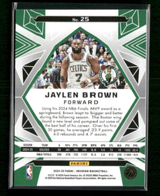 2024-25 Panini Obsidian Electric Etch Pink Flood Jaylen Brown #/49 #25