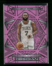 2024-25 Panini Obsidian Electric Etch Pink Flood Jaylen Brown #/49 #25