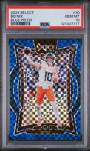 2024 Panini Select Blue Prizm Bo Nix 10 PSA #30