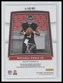 2024 Panini Freshman Fabric Mirror Signatures Michael Penix Jr. #/299 #FMS-MPJ