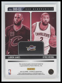 2024-25 Panini Silhouette Duo Memorabilia LeBron James / Kyrie Irving #DUO-CLE