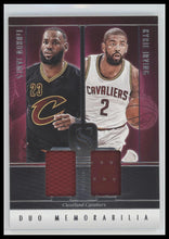 2024-25 Panini Silhouette Duo Memorabilia LeBron James / Kyrie Irving #DUO-CLE