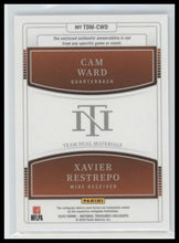 2025 Panini N.T. Dual Materials Blue Cam Ward / Xavier Restrepo #/75 #TDM-CWXR