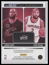 2024-25 Panini Silhouette Duo Memorabilia LeBron James / Kyrie Irving #DUO-CLE