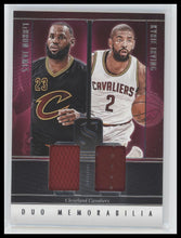 2024-25 Panini Silhouette Duo Memorabilia LeBron James / Kyrie Irving #DUO-CLE