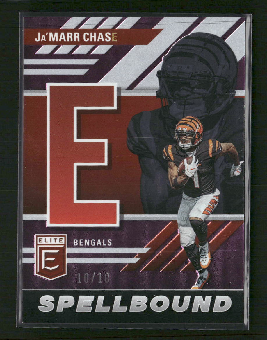 2023 Donruss Elite Spellbound Purple Ja'Marr Chase #/10 #SB-JC1